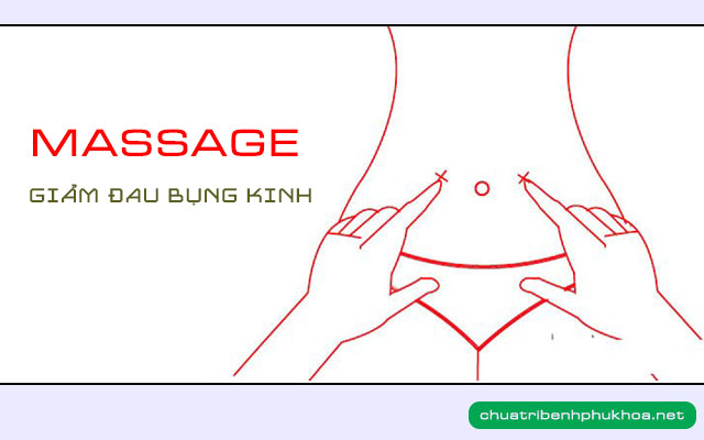Massage  chữa đau bụng kinh