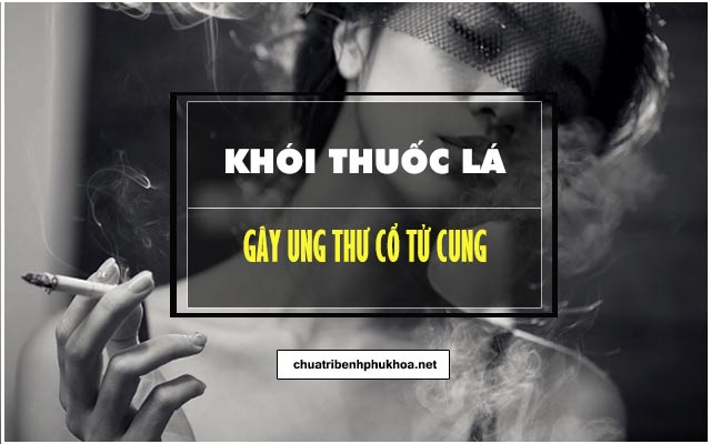 nguyên nhân gây ung thư cổ tử cung do khói thuốc lá