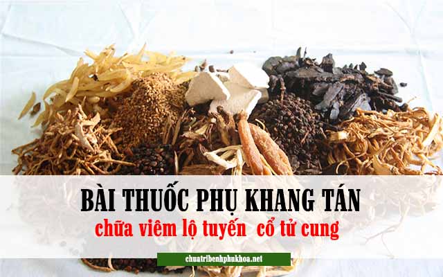 điều trị viêm lộ tuyến cổ tử cung bằng thuốc đông y