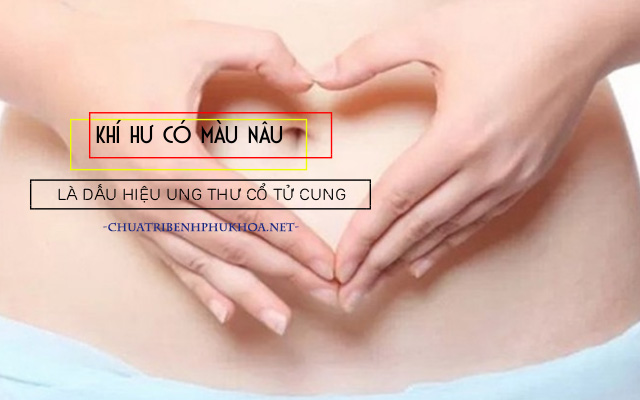 khí hư màu nâu