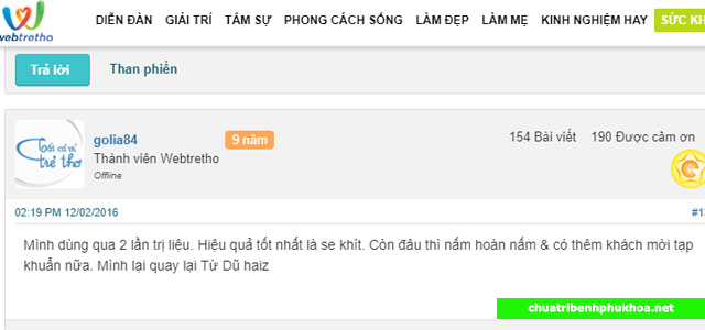 Bạn golia 84 cho biết đã dùng qua hai liệu trình của Hồng Đức