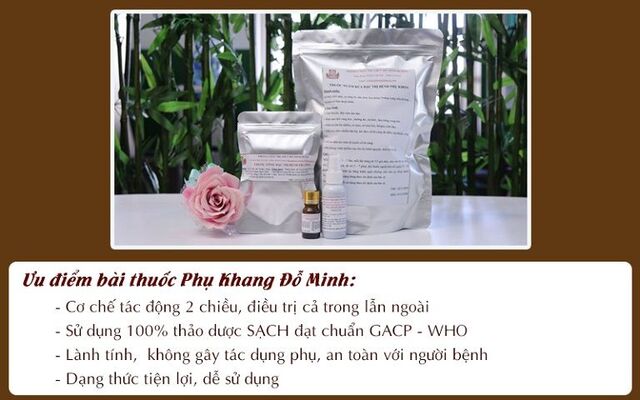 Liệu trình "4 trong 1" của bài thuốc Phụ Khang Đỗ Minh với nhiều ưu điểm vượt trội